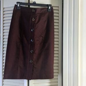 Vintage style button-down pencil skirt
